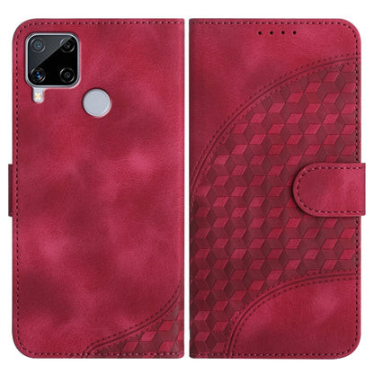 Elephant Head Embossed Phone Leather Case with Lanyard, For Realme C15/C12/Narzo 20/7i Global, For Realme 7 4G/Narzo 20 Pro, For Realme 7 Pro