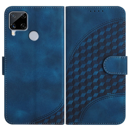 Elephant Head Embossed Phone Leather Case with Lanyard, For Realme C15/C12/Narzo 20/7i Global, For Realme 7 4G/Narzo 20 Pro, For Realme 7 Pro