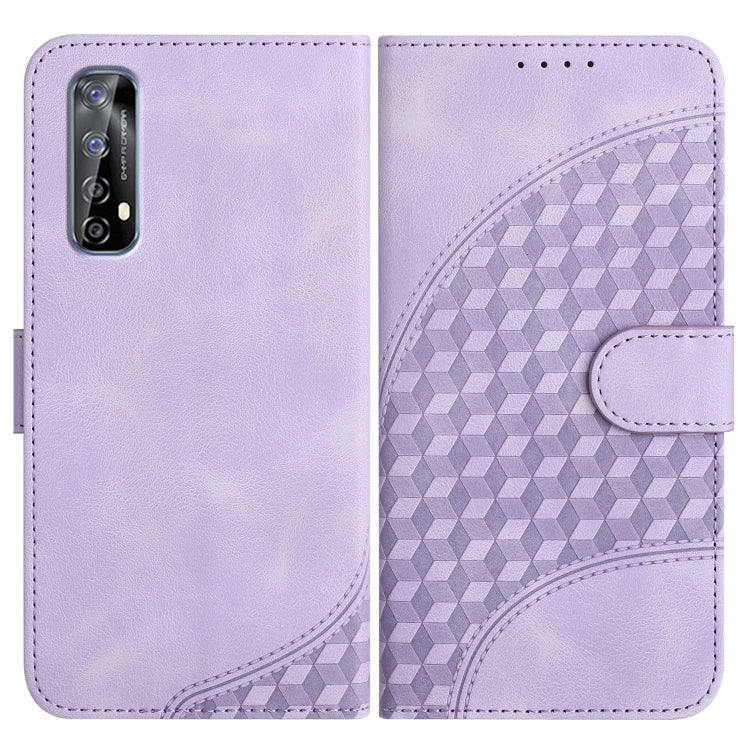 Elephant Head Embossed Phone Leather Case with Lanyard, For Realme C15/C12/Narzo 20/7i Global, For Realme 7 4G/Narzo 20 Pro, For Realme 7 Pro