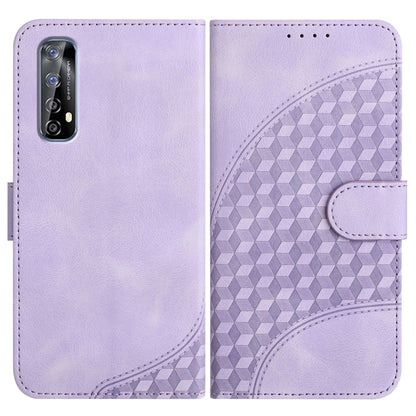 Elephant Head Embossed Phone Leather Case with Lanyard, For Realme C15/C12/Narzo 20/7i Global, For Realme 7 4G/Narzo 20 Pro, For Realme 7 Pro