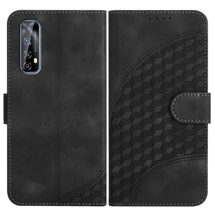 Elephant Head Embossed Phone Leather Case with Lanyard, For Realme C15/C12/Narzo 20/7i Global, For Realme 7 4G/Narzo 20 Pro, For Realme 7 Pro