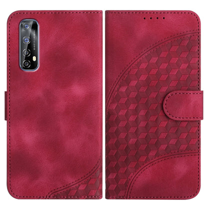 Elephant Head Embossed Phone Leather Case with Lanyard, For Realme C15/C12/Narzo 20/7i Global, For Realme 7 4G/Narzo 20 Pro, For Realme 7 Pro