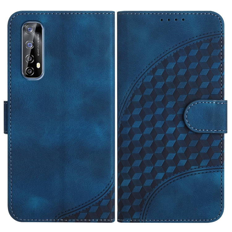 Elephant Head Embossed Phone Leather Case with Lanyard, For Realme C15/C12/Narzo 20/7i Global, For Realme 7 4G/Narzo 20 Pro, For Realme 7 Pro