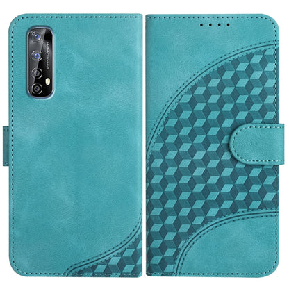 Elephant Head Embossed Phone Leather Case with Lanyard, For Realme C15/C12/Narzo 20/7i Global, For Realme 7 4G/Narzo 20 Pro, For Realme 7 Pro