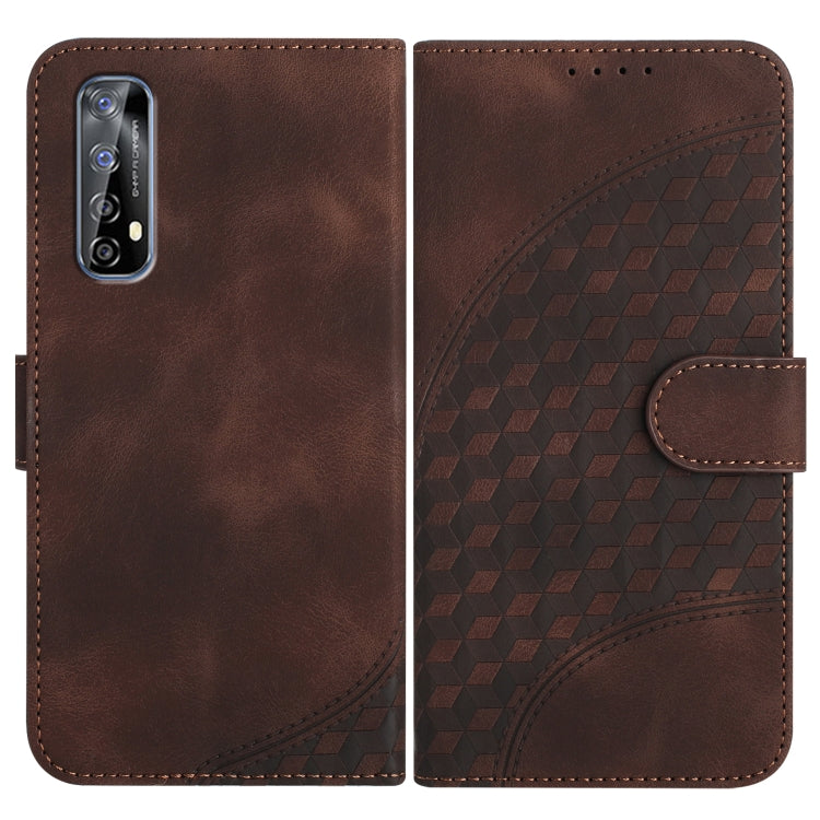 Elephant Head Embossed Phone Leather Case with Lanyard, For Realme C15/C12/Narzo 20/7i Global, For Realme 7 4G/Narzo 20 Pro, For Realme 7 Pro
