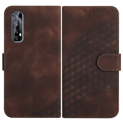 Elephant Head Embossed Phone Leather Case with Lanyard, For Realme C15/C12/Narzo 20/7i Global, For Realme 7 4G/Narzo 20 Pro, For Realme 7 Pro