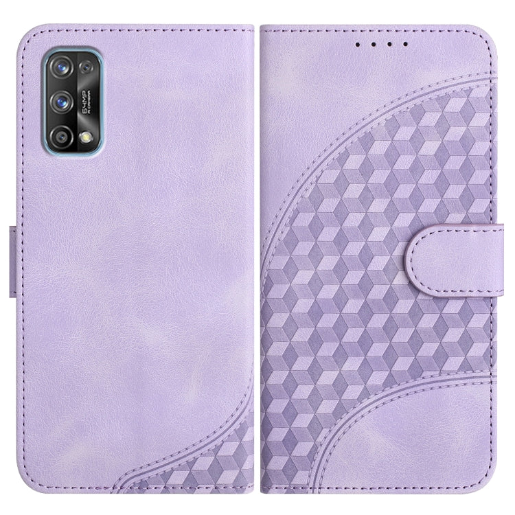 Elephant Head Embossed Phone Leather Case with Lanyard, For Realme C15/C12/Narzo 20/7i Global, For Realme 7 4G/Narzo 20 Pro, For Realme 7 Pro