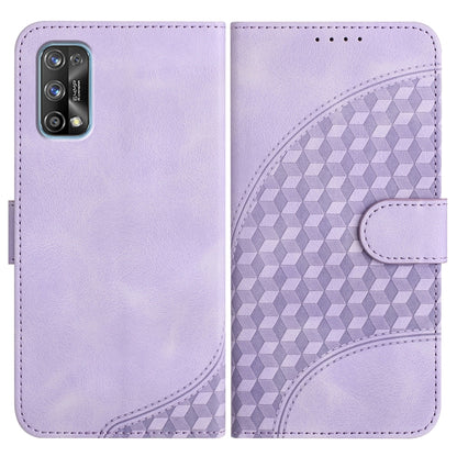 Elephant Head Embossed Phone Leather Case with Lanyard, For Realme C15/C12/Narzo 20/7i Global, For Realme 7 4G/Narzo 20 Pro, For Realme 7 Pro