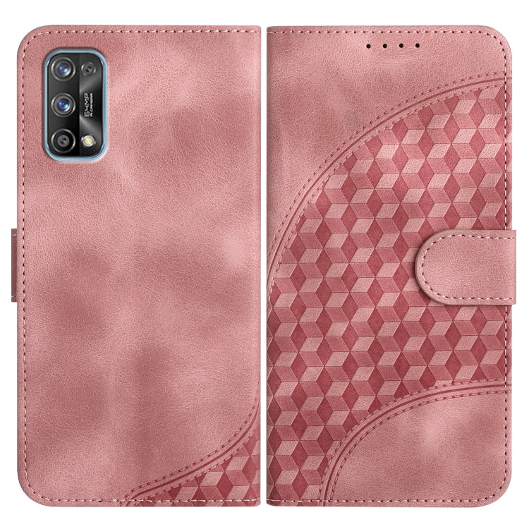 Elephant Head Embossed Phone Leather Case with Lanyard, For Realme C15/C12/Narzo 20/7i Global, For Realme 7 4G/Narzo 20 Pro, For Realme 7 Pro
