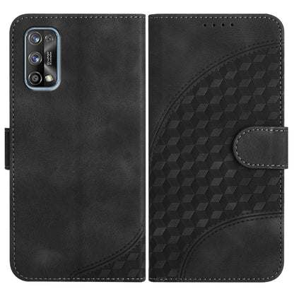 Elephant Head Embossed Phone Leather Case with Lanyard, For Realme C15/C12/Narzo 20/7i Global, For Realme 7 4G/Narzo 20 Pro, For Realme 7 Pro