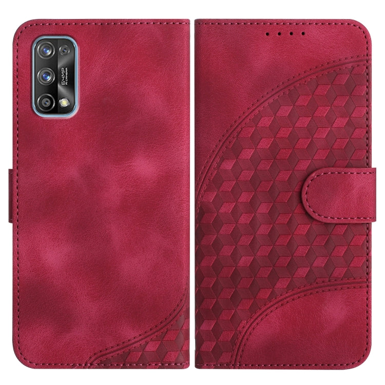 Elephant Head Embossed Phone Leather Case with Lanyard, For Realme C15/C12/Narzo 20/7i Global, For Realme 7 4G/Narzo 20 Pro, For Realme 7 Pro