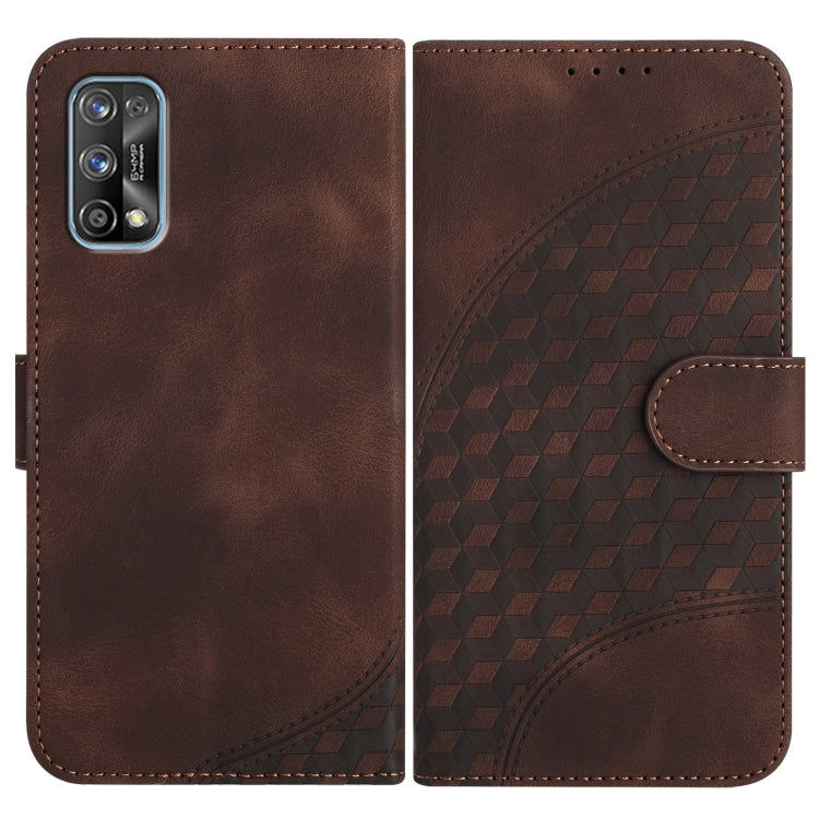 Elephant Head Embossed Phone Leather Case with Lanyard, For Realme C15/C12/Narzo 20/7i Global, For Realme 7 4G/Narzo 20 Pro, For Realme 7 Pro
