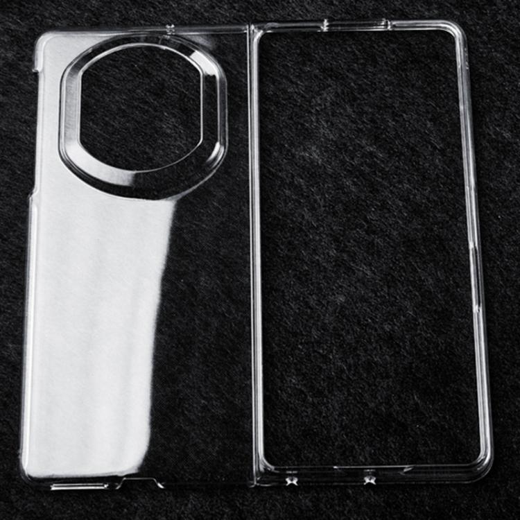 Clear shockproof phone case with circular camera opening and raised edges