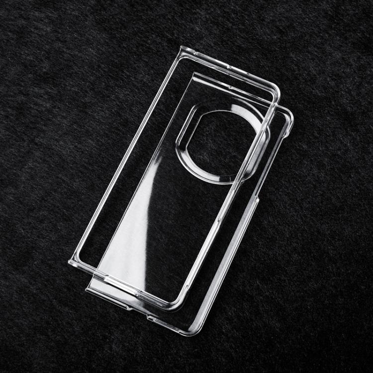 Clear shockproof phone case with circular camera cutout and edge bumper