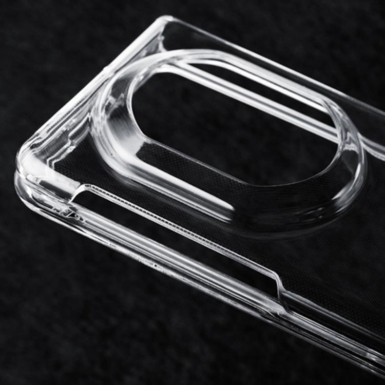 Transparent shockproof phone case with raised camera and screen protection edges