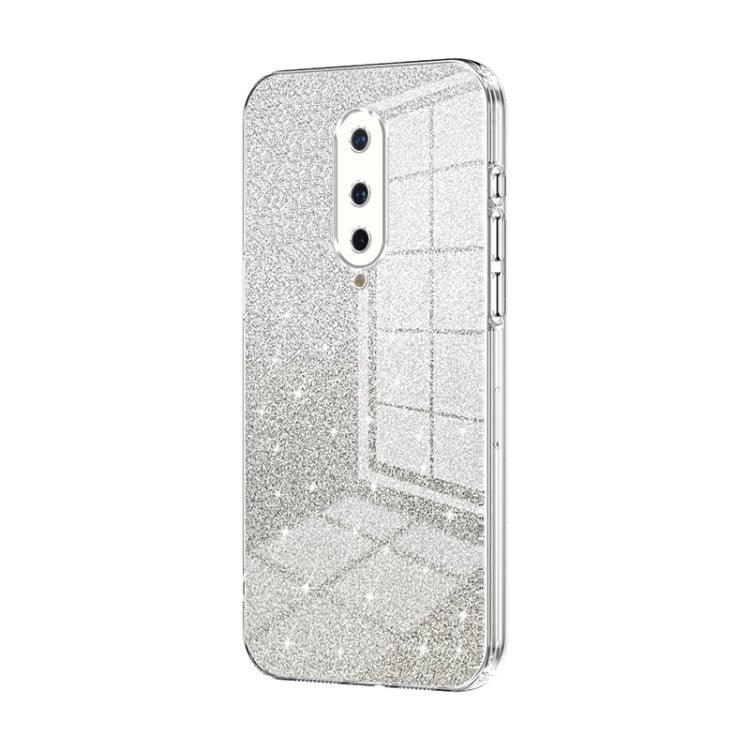 Gradient Glitter Powder Electroplated Phone Case, For OnePlus 8