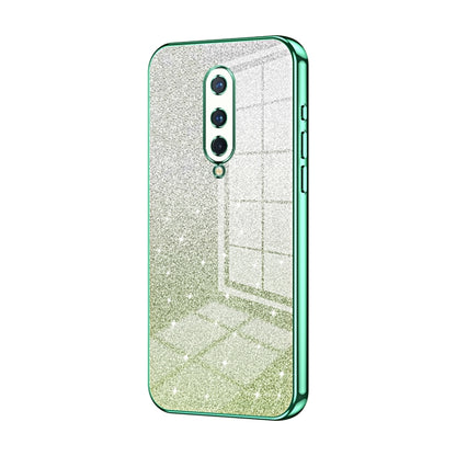 Gradient Glitter Powder Electroplated Phone Case, For OnePlus 8