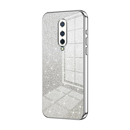 Gradient Glitter Powder Electroplated Phone Case, For OnePlus 8