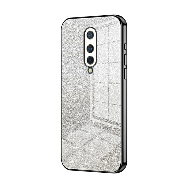 Gradient Glitter Powder Electroplated Phone Case, For OnePlus 8