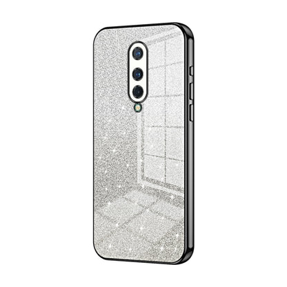 Gradient Glitter Powder Electroplated Phone Case, For OnePlus 8