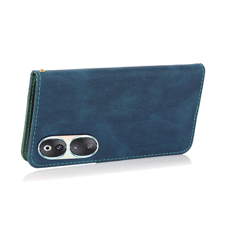 Dual-color Stitching Leather Phone Case, For Honor 90