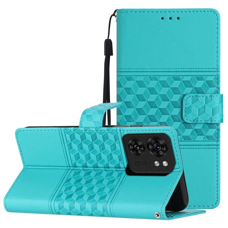 Diamond Embossed Skin Feel Leather Phone Case, For Motorola Edge 40