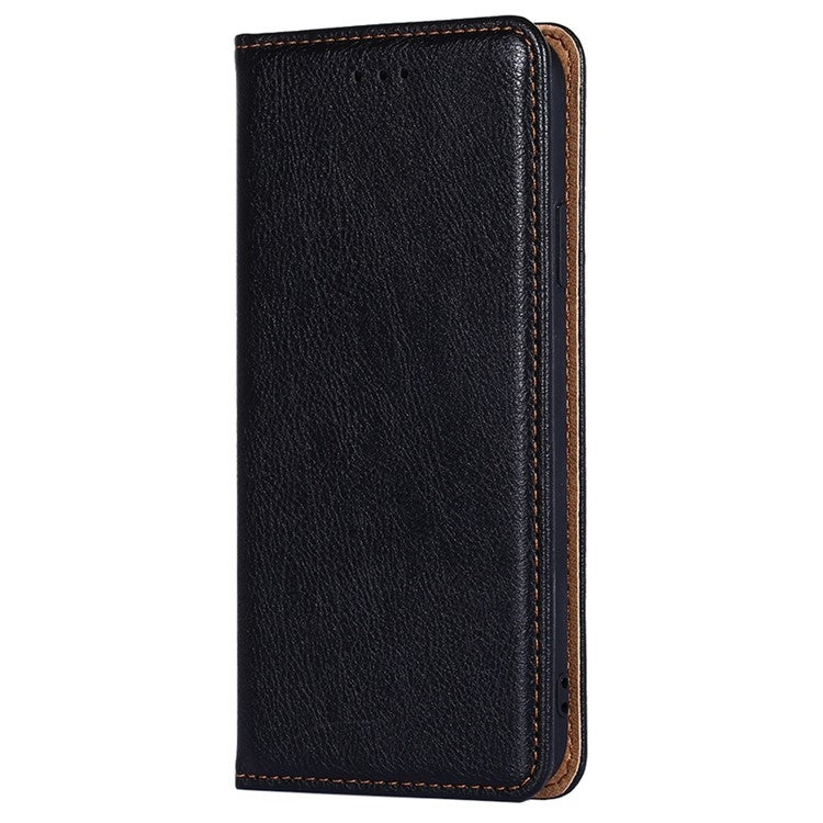 Gloss Oil Solid Color Magnetic Leather Phone Case, For Honor X50 5G