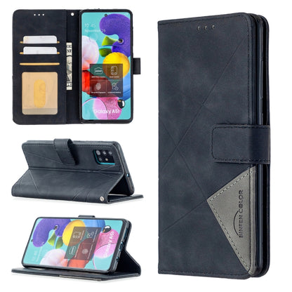 Magnetic flip leather phone case with card slots, dark navy wallet design.