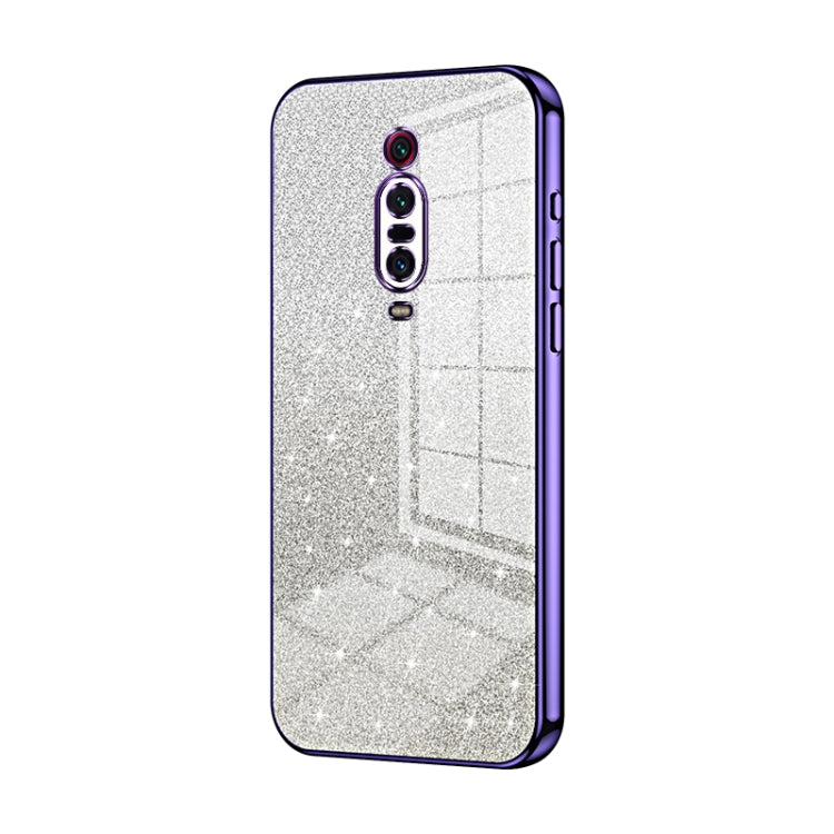 Gradient Glitter Powder Electroplated Phone Case, For Xiaomi Redmi Note 9 / 10X 4G, For Xiaomi Redmi Note 8 Pro, For Xiaomi Redmi K20 / K20 Pro, For Xiaomi Redmi Note 7 / Note 7 Pro