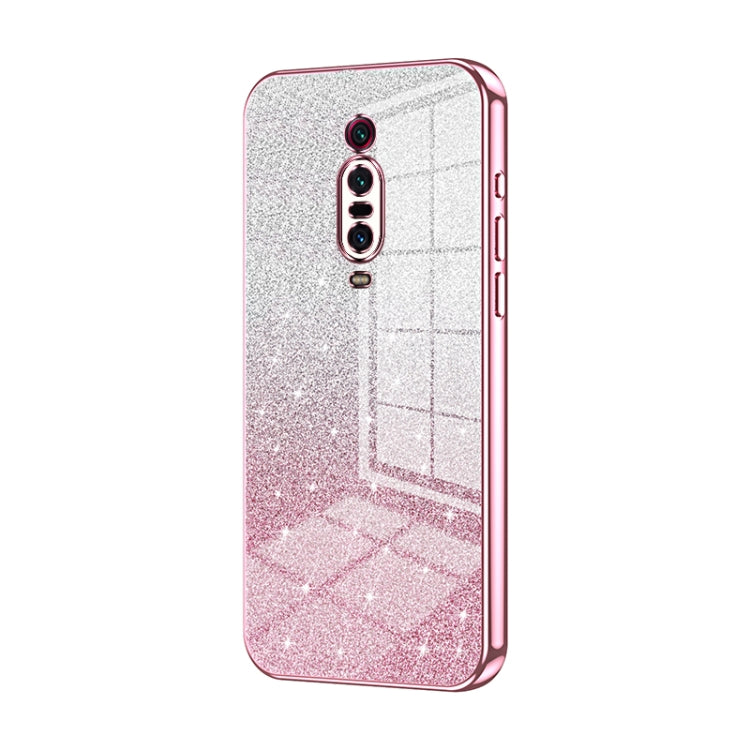 Gradient Glitter Powder Electroplated Phone Case, For Xiaomi Redmi Note 9 / 10X 4G, For Xiaomi Redmi Note 8 Pro, For Xiaomi Redmi K20 / K20 Pro, For Xiaomi Redmi Note 7 / Note 7 Pro