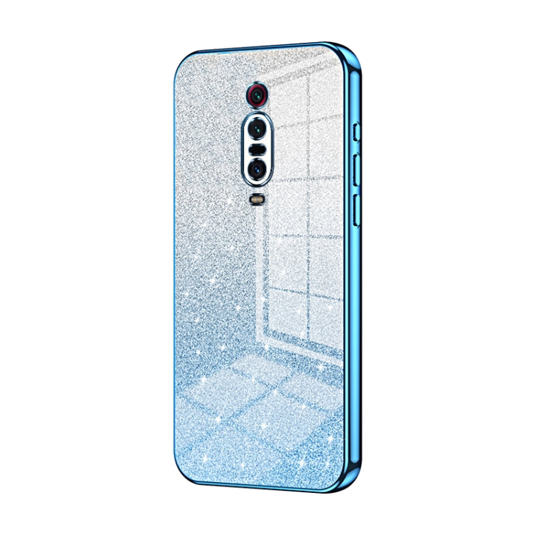 Gradient Glitter Powder Electroplated Phone Case, For Xiaomi Redmi Note 9 / 10X 4G, For Xiaomi Redmi Note 8 Pro, For Xiaomi Redmi K20 / K20 Pro, For Xiaomi Redmi Note 7 / Note 7 Pro
