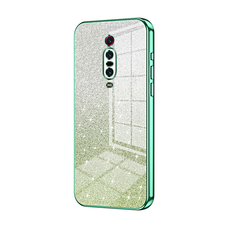 Gradient Glitter Powder Electroplated Phone Case, For Xiaomi Redmi Note 9 / 10X 4G, For Xiaomi Redmi Note 8 Pro, For Xiaomi Redmi K20 / K20 Pro, For Xiaomi Redmi Note 7 / Note 7 Pro