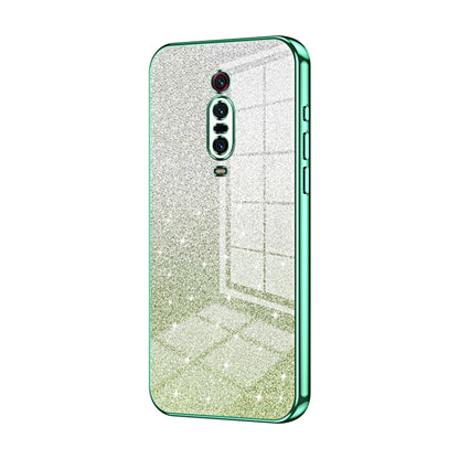 Gradient Glitter Powder Electroplated Phone Case, For Xiaomi Redmi Note 9 / 10X 4G, For Xiaomi Redmi Note 8 Pro, For Xiaomi Redmi K20 / K20 Pro, For Xiaomi Redmi Note 7 / Note 7 Pro