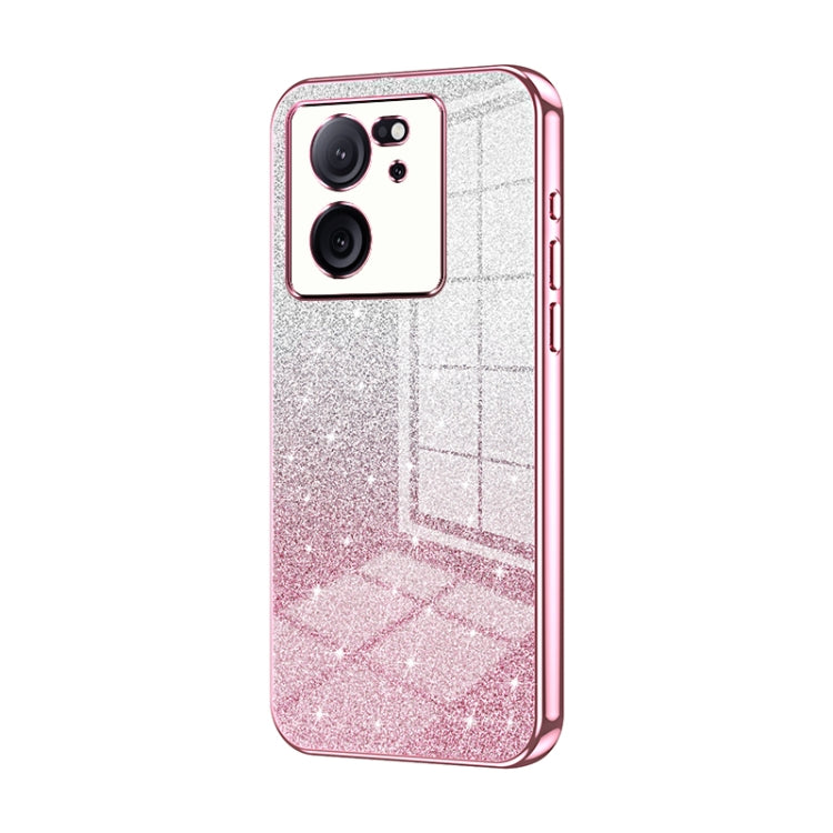 Gradient Glitter Powder Electroplated Phone Case, For Redmi Note 14 5G, For Redmi Note 14 Pro+ 5G, For Redmi 14R, For Redmi Note 14 Pro 5G, For Redmi K70 Ultra, For Xiaomi Redmi Note 13 Pro 4G, For Xiaomi Redmi Note 13 4G, For Xiaomi Redmi Note 13 5G  ...