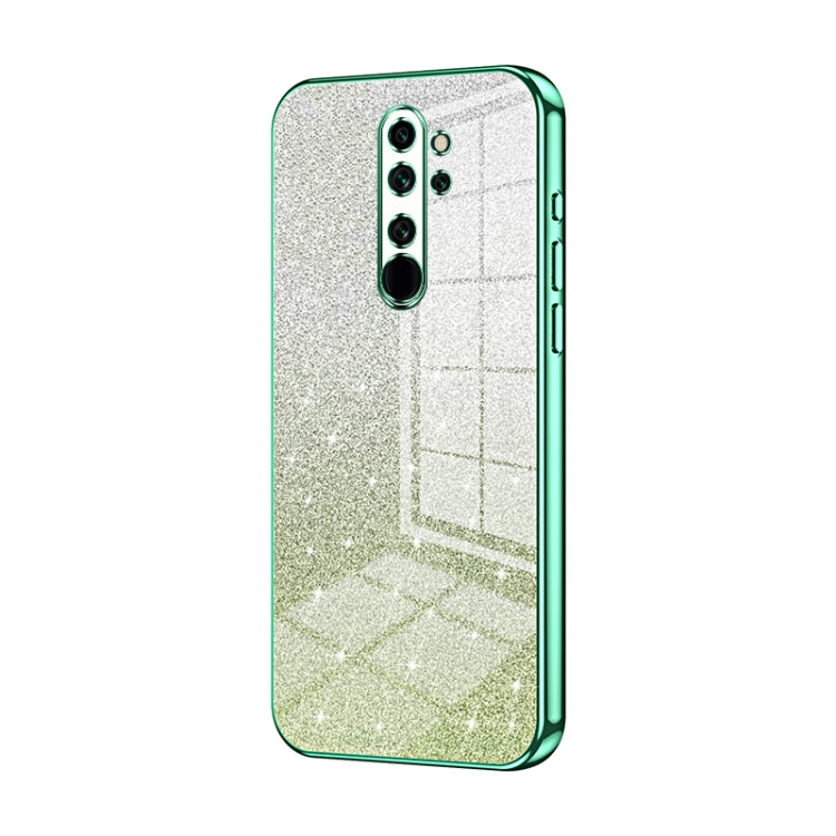 Gradient Glitter Powder Electroplated Phone Case, For Xiaomi Redmi Note 9 / 10X 4G, For Xiaomi Redmi Note 8 Pro, For Xiaomi Redmi K20 / K20 Pro, For Xiaomi Redmi Note 7 / Note 7 Pro