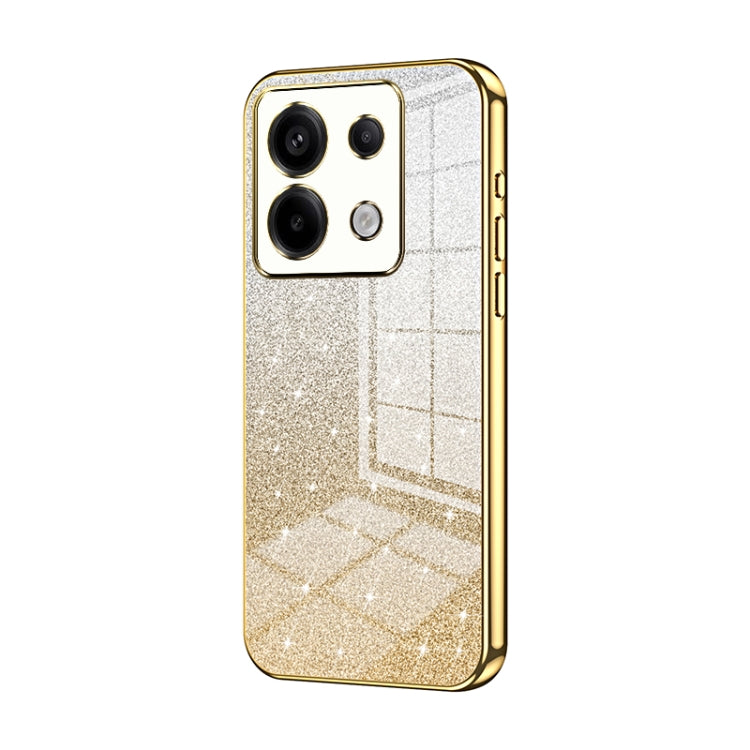 Gradient Glitter Powder Electroplated Phone Case, For Redmi Note 14 5G, For Redmi Note 14 Pro+ 5G, For Redmi 14R, For Redmi Note 14 Pro 5G, For Redmi K70 Ultra, For Xiaomi Redmi Note 13 Pro 4G, For Xiaomi Redmi Note 13 4G, For Xiaomi Redmi Note 13 5G  ...