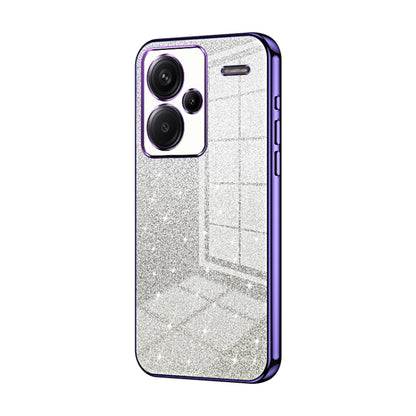 Gradient Glitter Powder Electroplated Phone Case, For Redmi Note 14 5G, For Redmi Note 14 Pro+ 5G, For Redmi 14R, For Redmi Note 14 Pro 5G, For Redmi K70 Ultra, For Xiaomi Redmi Note 13 Pro 4G, For Xiaomi Redmi Note 13 4G, For Xiaomi Redmi Note 13 5G  ...