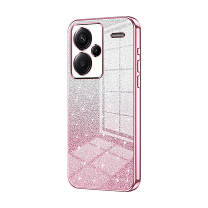 Gradient Glitter Powder Electroplated Phone Case, For Redmi Note 14 5G, For Redmi Note 14 Pro+ 5G, For Redmi 14R, For Redmi Note 14 Pro 5G, For Redmi K70 Ultra, For Xiaomi Redmi Note 13 Pro 4G, For Xiaomi Redmi Note 13 4G, For Xiaomi Redmi Note 13 5G  ...
