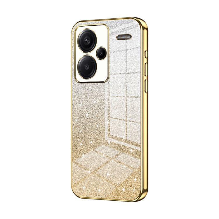 Gradient Glitter Powder Electroplated Phone Case, For Redmi Note 14 5G, For Redmi Note 14 Pro+ 5G, For Redmi 14R, For Redmi Note 14 Pro 5G, For Redmi K70 Ultra, For Xiaomi Redmi Note 13 Pro 4G, For Xiaomi Redmi Note 13 4G, For Xiaomi Redmi Note 13 5G  ...