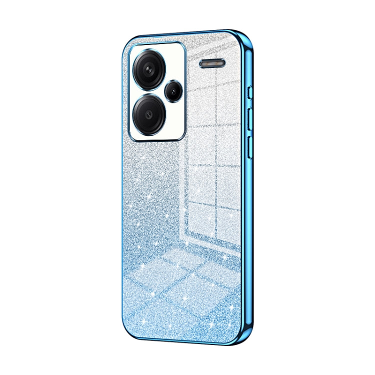 Gradient Glitter Powder Electroplated Phone Case, For Redmi Note 14 5G, For Redmi Note 14 Pro+ 5G, For Redmi 14R, For Redmi Note 14 Pro 5G, For Redmi K70 Ultra, For Xiaomi Redmi Note 13 Pro 4G, For Xiaomi Redmi Note 13 4G, For Xiaomi Redmi Note 13 5G  ...