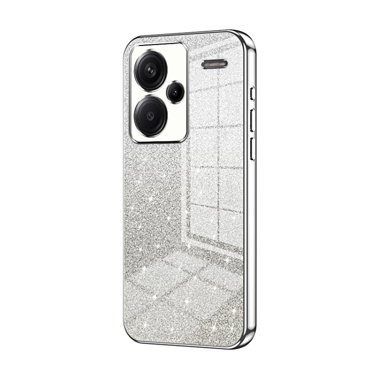 Gradient Glitter Powder Electroplated Phone Case, For Redmi Note 14 5G, For Redmi Note 14 Pro+ 5G, For Redmi 14R, For Redmi Note 14 Pro 5G, For Redmi K70 Ultra, For Xiaomi Redmi Note 13 Pro 4G, For Xiaomi Redmi Note 13 4G, For Xiaomi Redmi Note 13 5G  ...