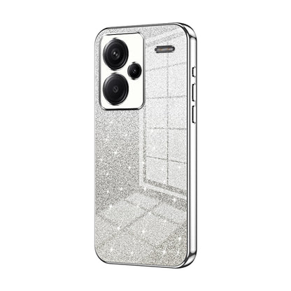 Gradient Glitter Powder Electroplated Phone Case, For Redmi Note 14 5G, For Redmi Note 14 Pro+ 5G, For Redmi 14R, For Redmi Note 14 Pro 5G, For Redmi K70 Ultra, For Xiaomi Redmi Note 13 Pro 4G, For Xiaomi Redmi Note 13 4G, For Xiaomi Redmi Note 13 5G  ...