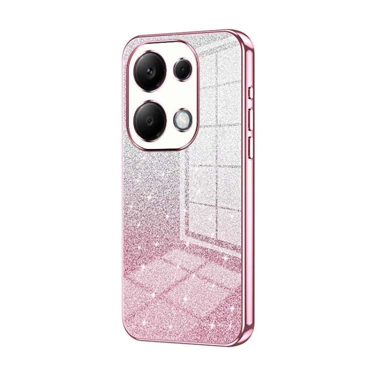 Gradient Glitter Powder Electroplated Phone Case, For Redmi Note 14 5G, For Redmi Note 14 Pro+ 5G, For Redmi 14R, For Redmi Note 14 Pro 5G, For Redmi K70 Ultra, For Xiaomi Redmi Note 13 Pro 4G, For Xiaomi Redmi Note 13 4G, For Xiaomi Redmi Note 13 5G  ...