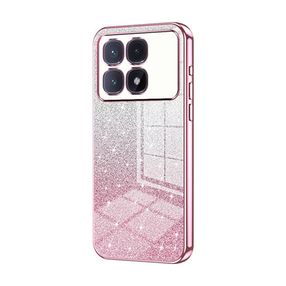 Gradient Glitter Powder Electroplated Phone Case, For Redmi Note 14 5G, For Redmi Note 14 Pro+ 5G, For Redmi 14R, For Redmi Note 14 Pro 5G, For Redmi K70 Ultra, For Xiaomi Redmi Note 13 Pro 4G, For Xiaomi Redmi Note 13 4G, For Xiaomi Redmi Note 13 5G  ...