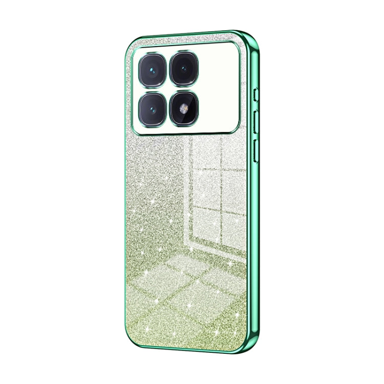 Gradient Glitter Powder Electroplated Phone Case, For Redmi Note 14 5G, For Redmi Note 14 Pro+ 5G, For Redmi 14R, For Redmi Note 14 Pro 5G, For Redmi K70 Ultra, For Xiaomi Redmi Note 13 Pro 4G, For Xiaomi Redmi Note 13 4G, For Xiaomi Redmi Note 13 5G  ...