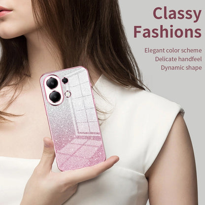 Gradient Glitter Powder Electroplated Phone Case, For Redmi Note 14 5G, For Redmi Note 14 Pro+ 5G, For Redmi 14R, For Redmi Note 14 Pro 5G, For Redmi K70 Ultra, For Xiaomi Redmi Note 13 Pro 4G, For Xiaomi Redmi Note 13 4G, For Xiaomi Redmi Note 13 5G  ...