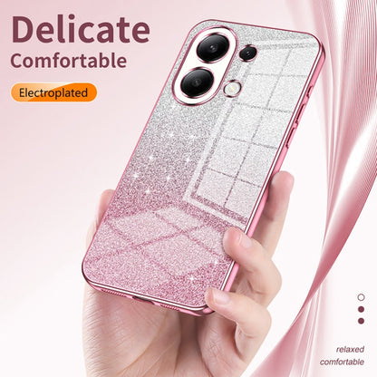 Gradient Glitter Powder Electroplated Phone Case, For Redmi Note 14 5G, For Redmi Note 14 Pro+ 5G, For Redmi 14R, For Redmi Note 14 Pro 5G, For Redmi K70 Ultra, For Xiaomi Redmi Note 13 Pro 4G, For Xiaomi Redmi Note 13 4G, For Xiaomi Redmi Note 13 5G  ...