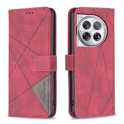 BF05 Magnetic Buckle Rhombus Texture Leather Phone Case, For OnePlus 13, For OnePlus Nord 4, For OnePlus Nord CE4 Lite Global, For OnePlus 12R, For OnePlus 12 5G