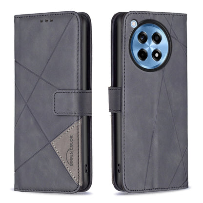 BF05 Magnetic Buckle Rhombus Texture Leather Phone Case, For OnePlus 13, For OnePlus Nord 4, For OnePlus Nord CE4 Lite Global, For OnePlus 12R, For OnePlus 12 5G