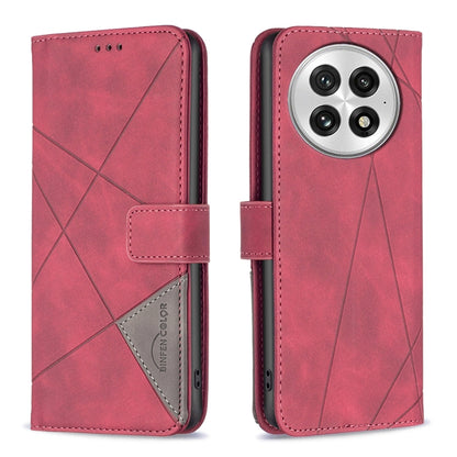 BF05 Magnetic Buckle Rhombus Texture Leather Phone Case, For OnePlus 13, For OnePlus Nord 4, For OnePlus Nord CE4 Lite Global, For OnePlus 12R, For OnePlus 12 5G
